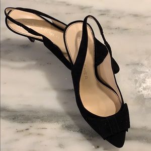 MARC FISHER BOWTIE “CAMELA” SLINGBACK HEELS